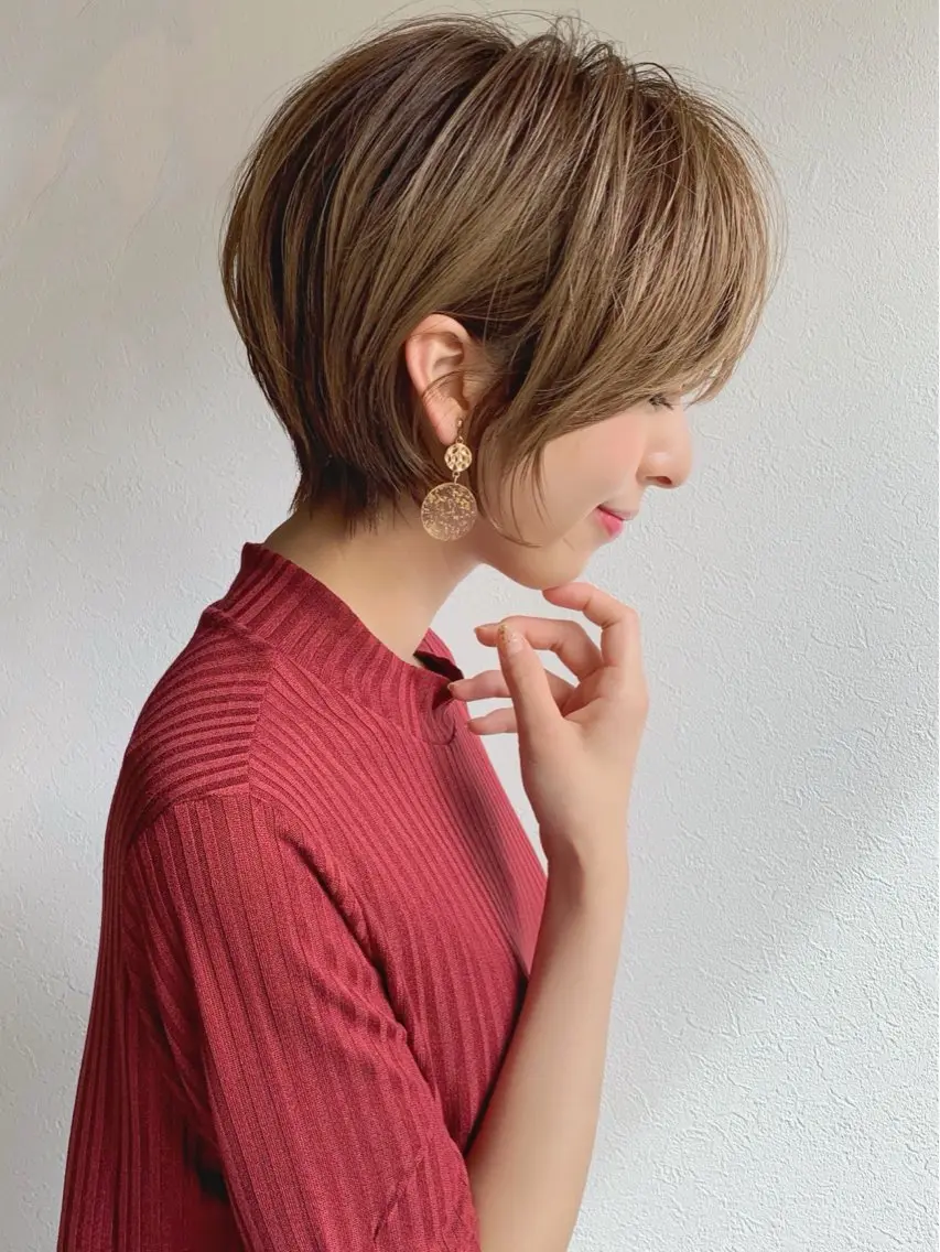 ショート 透明感カラー🌿‬ 似合わせ特化/‬荒砂のヘアスタイル