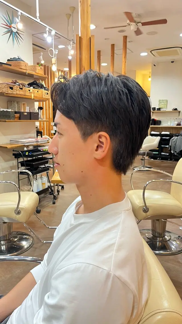 メンズ メンズ韓国風 刈り上げ しみず ちかえのヘアスタイル