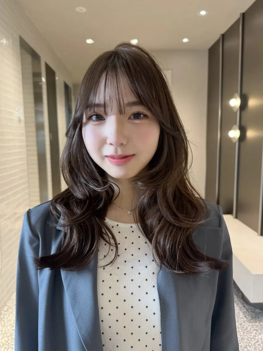 ロング ヘアカラー トリートメント 透明感🍨レイヤー ヘアセット/miyuのヘアスタイル