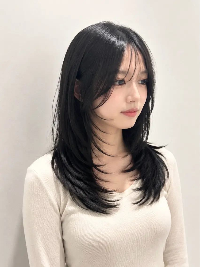 トップスタイリストが切るレイヤーの写真