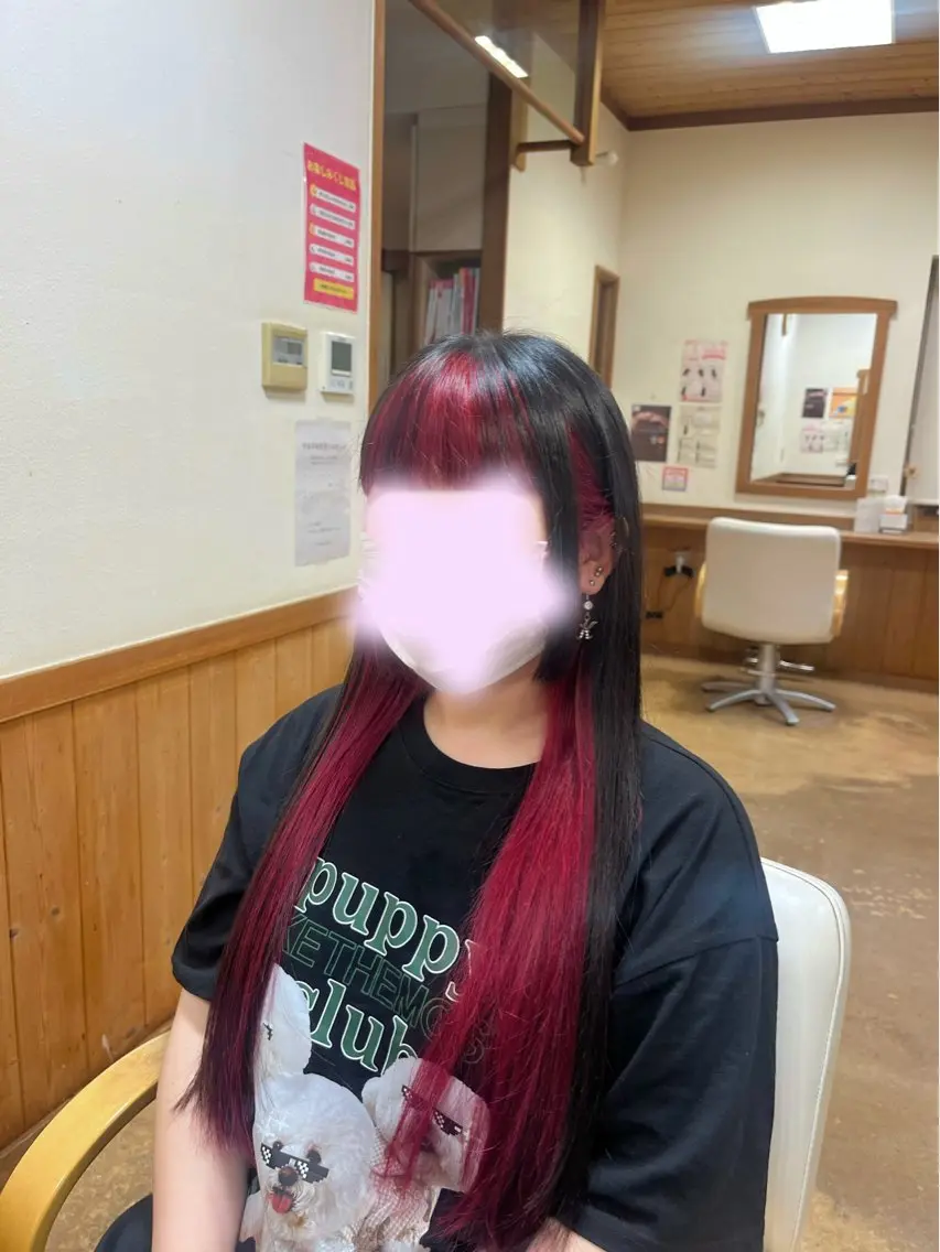 ブリーチオンカラー※デザインカラーはメッセージまでの写真