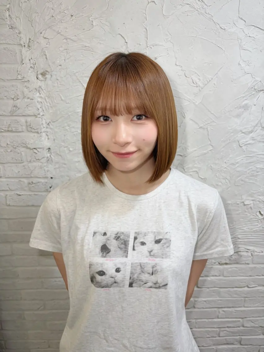 ショート ボブ エクステ 髪質改善 レイヤーカット 似合わせカット カット トリートメント girly/ヘア メイクMitsukiのヘアスタイル