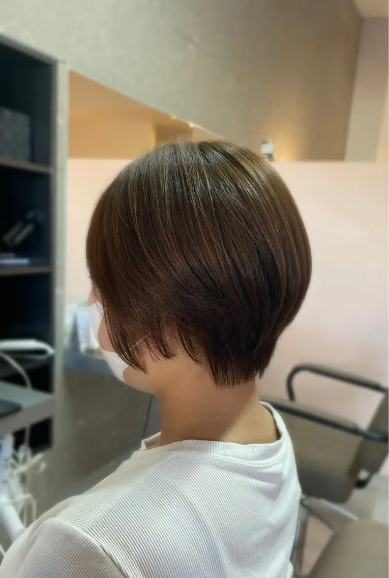 ショート カット ヘアカラー トリートメント nico麻生 加賀谷 すみれのヘアスタイル