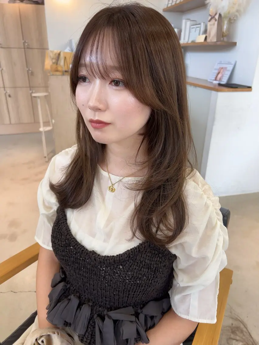 ロング ヘアカラー トリートメント vince. moekoのヘアスタイル