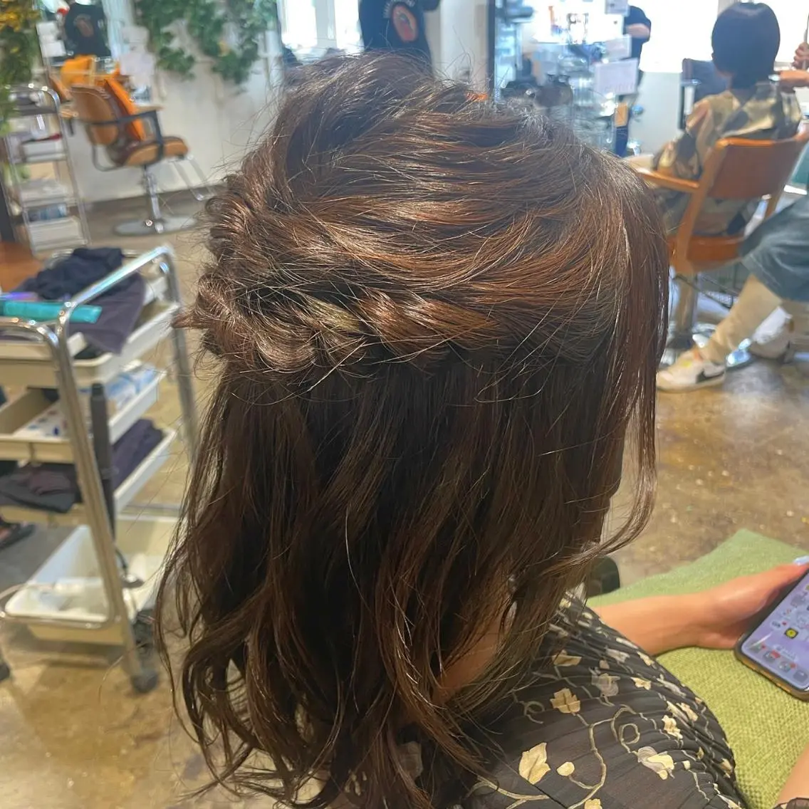 ミディアム カラー ヘアアレンジ ブラウンカラー 🇰🇷韓国スタイル レイヤー/ayanaのヘアスタイル