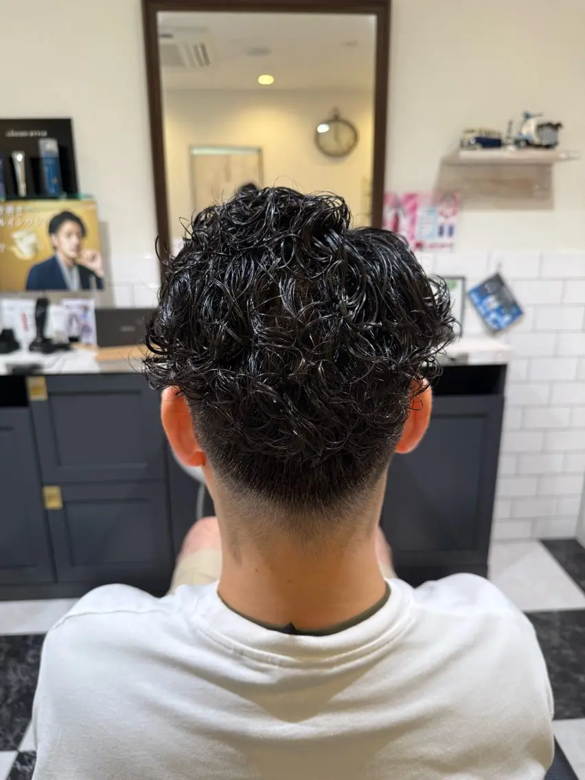 ミディアム ヘアアレンジ メンズ 三ノ輪理容師 長峯丈士のヘアスタイル