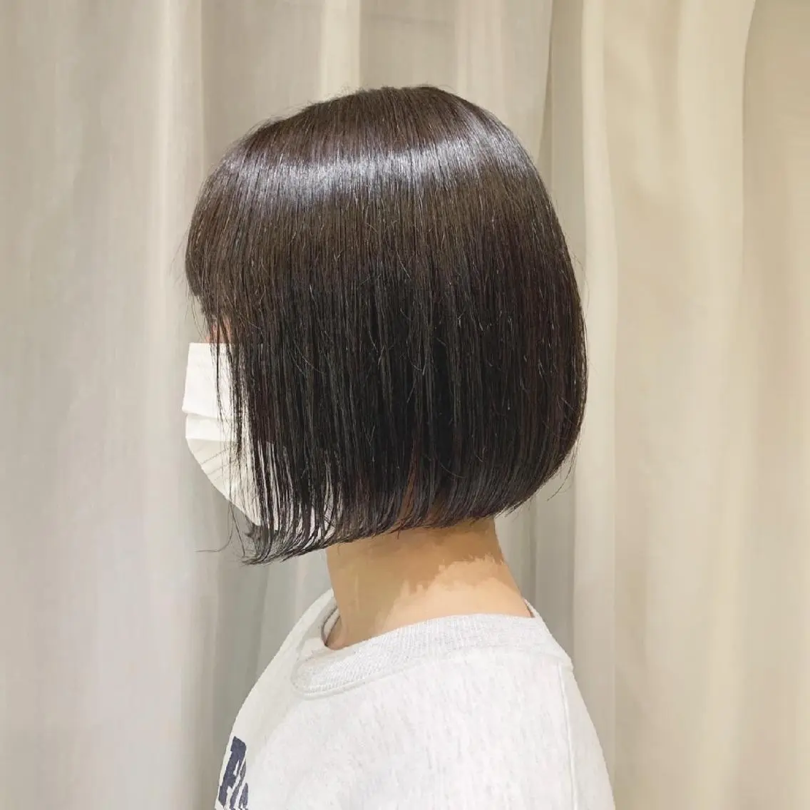 ショート カラー ヘアアレンジ パーマ ベージュカラー オリーブベージュ ボブ 🖤小顔ボブ/ウルフ レイヤー🖤山本諒のヘアスタイル