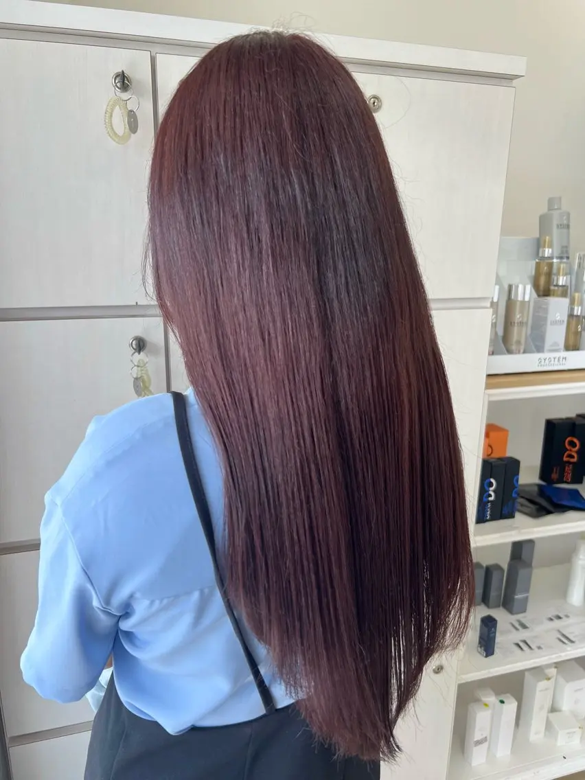 ロング カラー ブリーチ ラベンダーカラー ブリーチなしカラー ピンクカラー ピンクラベンダー ejinbara/ Kurumiのヘアスタイル