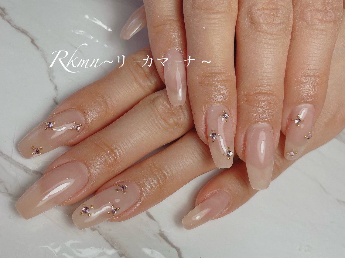 ネイル シンプルネイル ハンドネイル フットネイル ハンドケア Rkmn ~リ-カマ-ナ~のネイルデザイン
