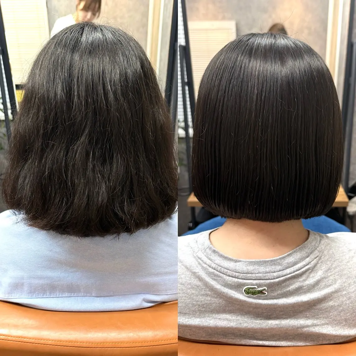 ミディアム ボブ 縮毛矯正 カット 縮毛矯正 トリートメント cocoa船橋🎀 naomiのヘアスタイル