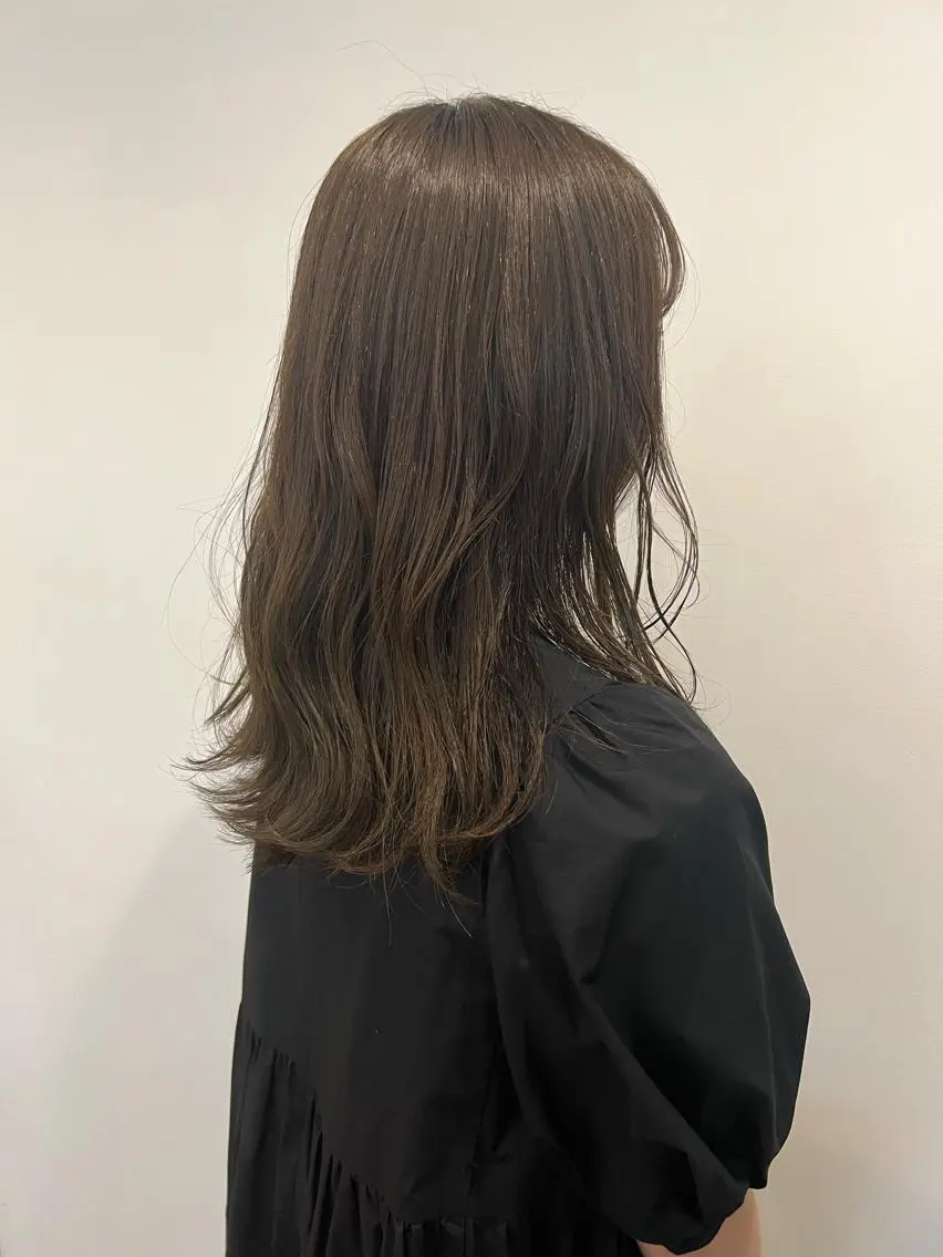 【人気No,1menuダメージレスな髪に◎】cut+髪質改善Addicthy color+Aujua treatmentの写真
