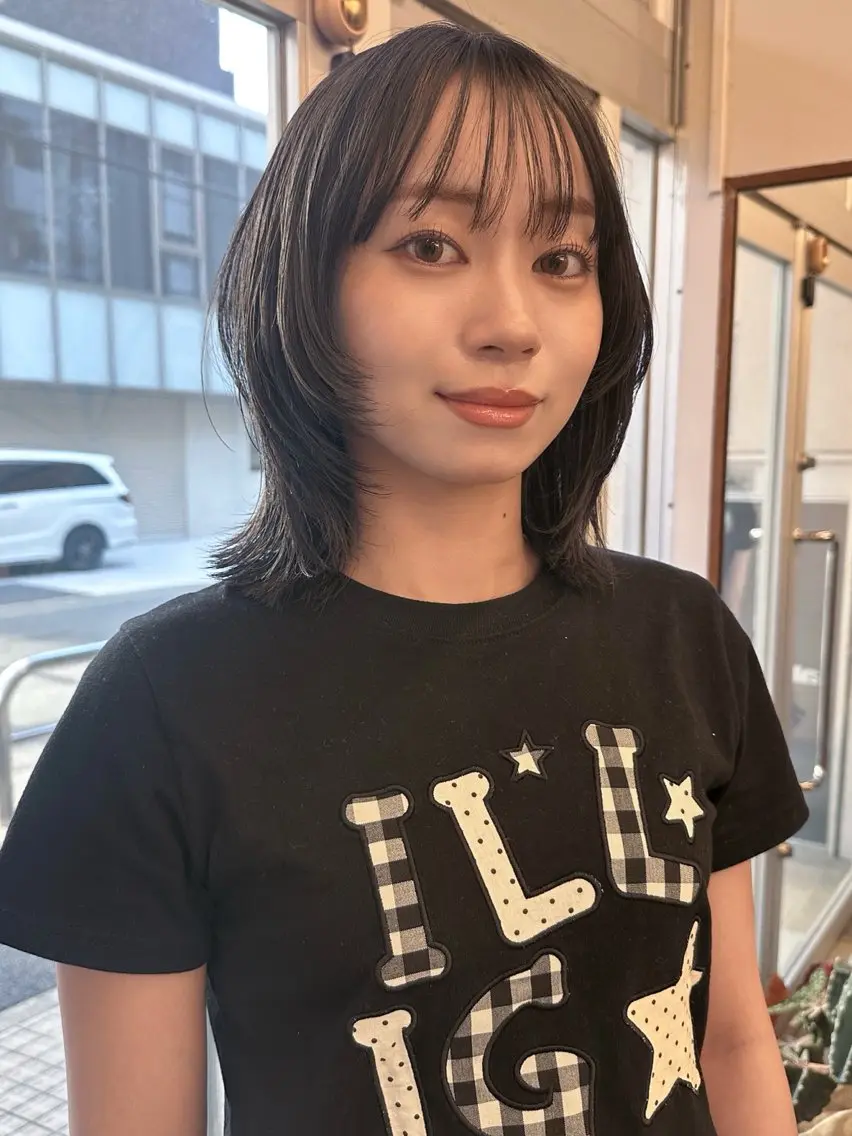 ミディアム カラー ヘアカラー トリートメント 🐏nao /レイヤーカット🐏のヘアスタイル