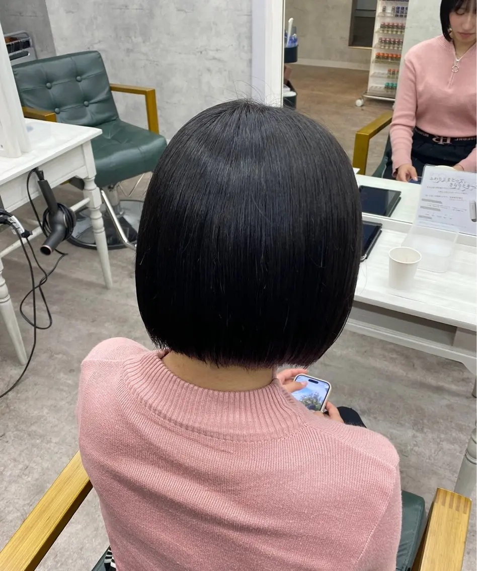 ショート 縮毛矯正 limitみづき🌙 レイヤーカットのヘアスタイル
