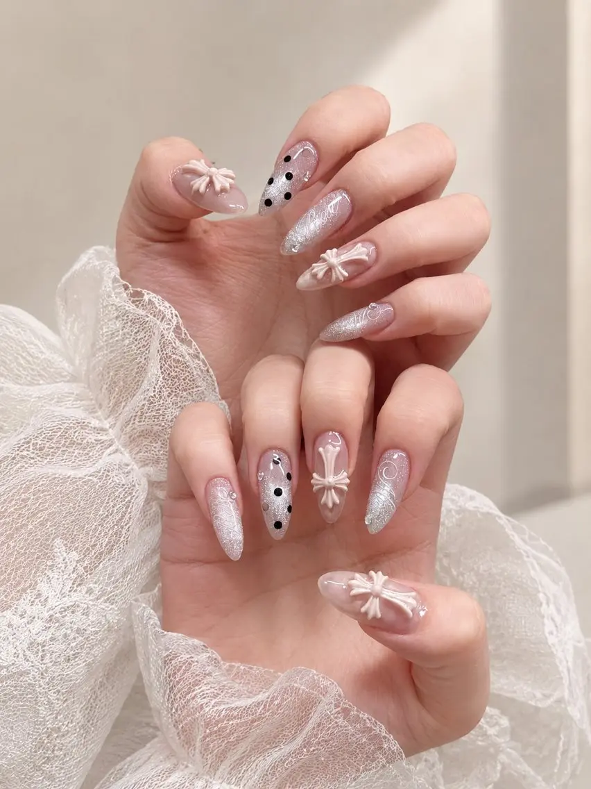 ネイル フレンチネイル ジェルネイル 韓国ネイル マグネットネイル 持ち込み ハンドネイル Royal Nail-RINAのネイルデザイン