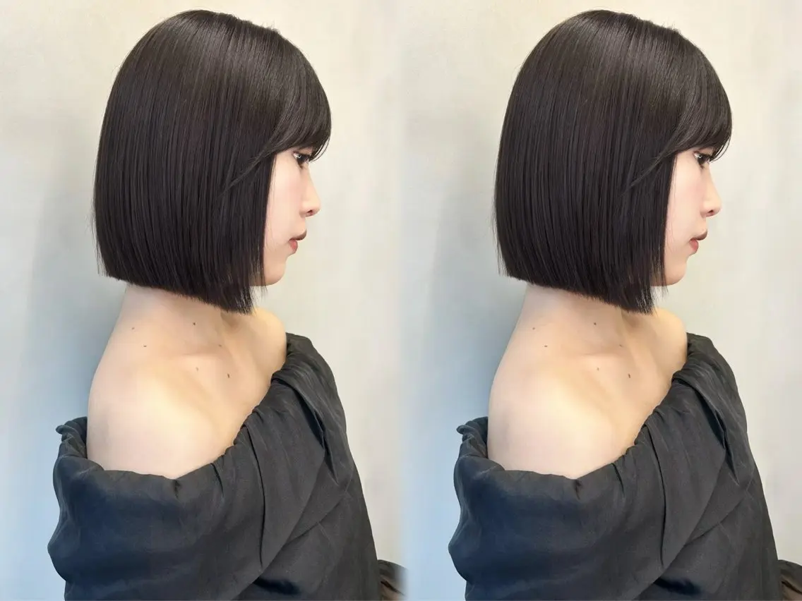 ミディアム ヘアアレンジ 顔まわりレイヤー 顔周りカット ハッシュカット 髪質改善 韓国風ヘア 縮毛矯正 トリートメント ヘアセット 大宮‎縮毛矯正🩵 レイヤー　佐藤和のヘアスタイル