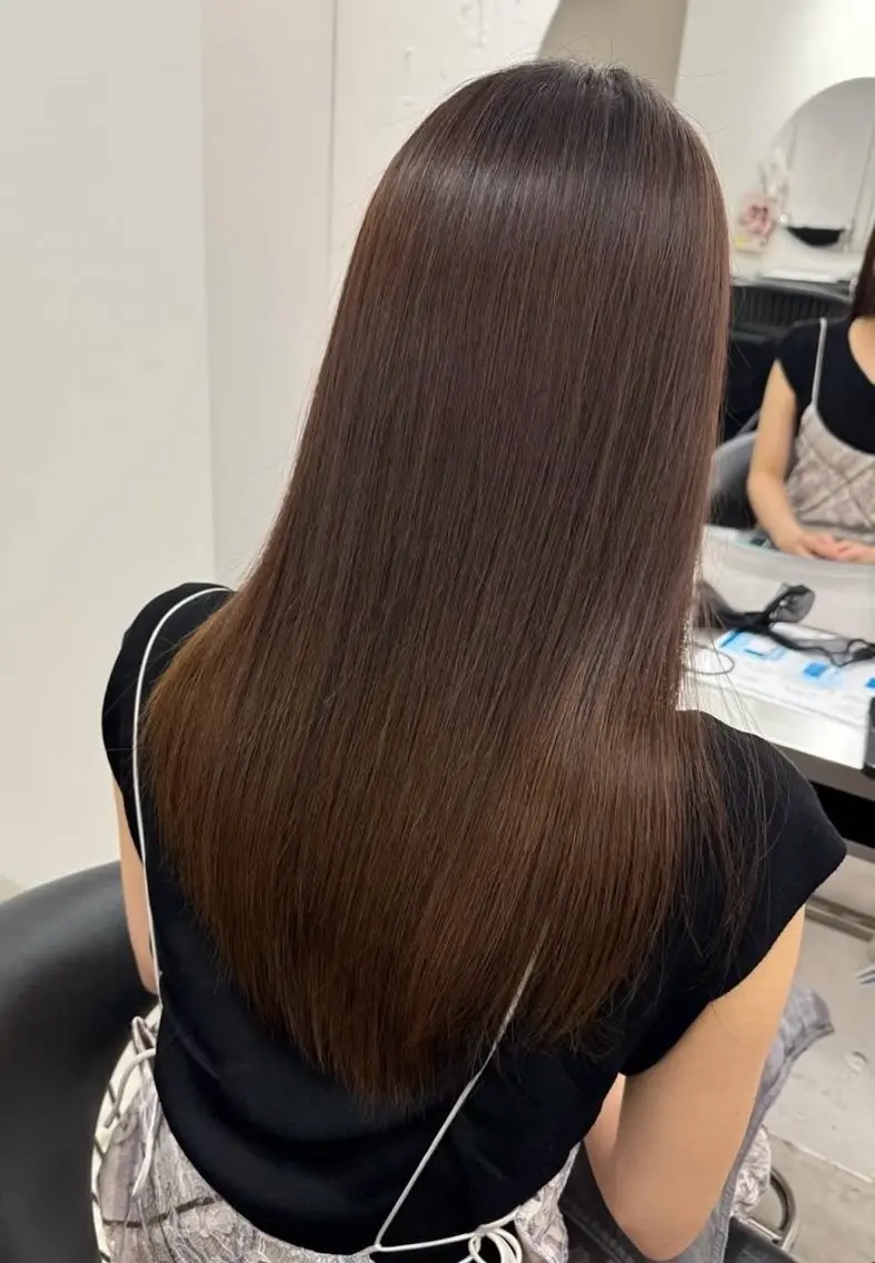 ロング 縮毛矯正 縮毛矯正 今村 心音のヘアスタイル