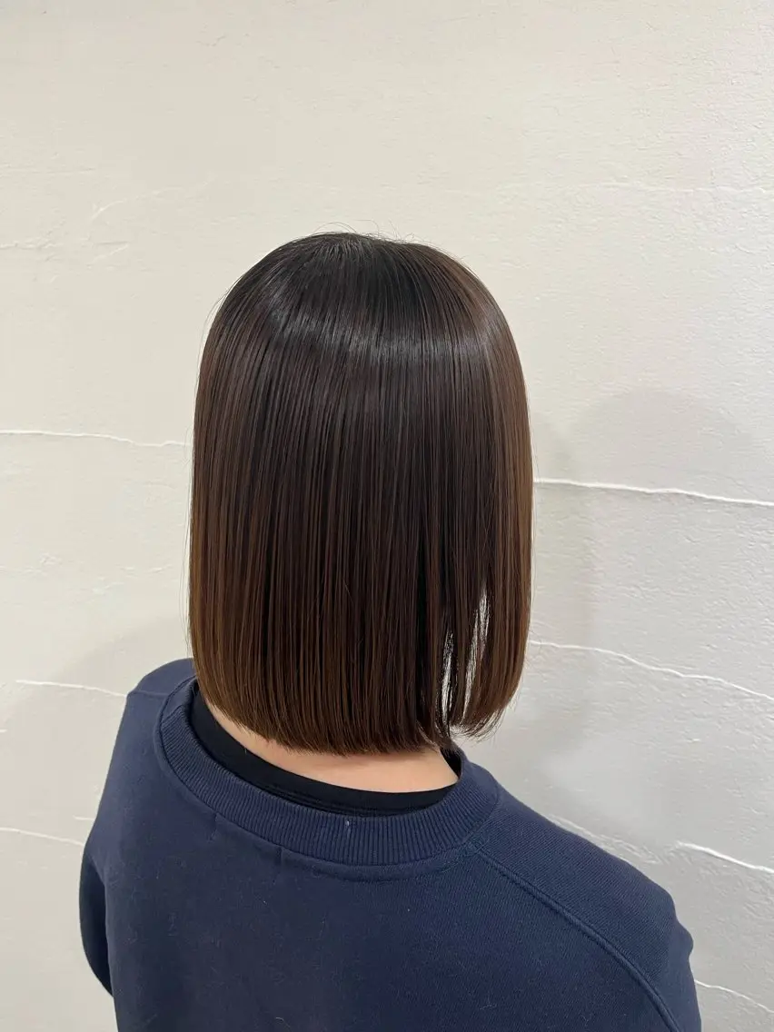 ミディアム ボブ 髪質改善 西田 早輝子🍊のヘアスタイル
