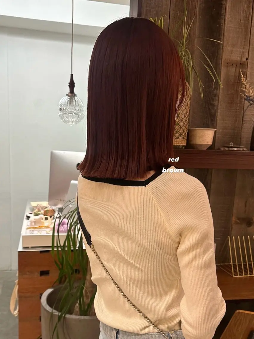 ミディアム カラー カット ヘアカラー トリートメント 暖色カラー/レイヤー 🌙 オノユリカのヘアスタイル