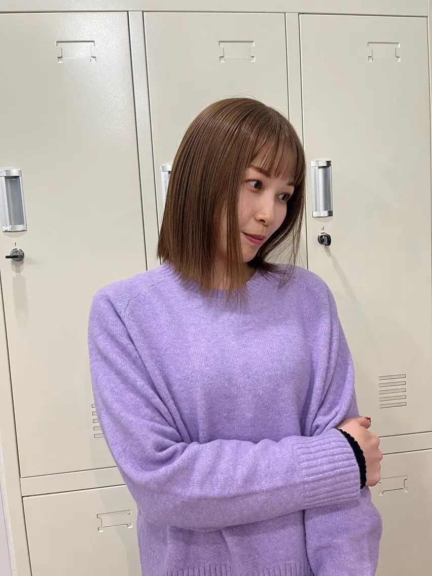 ミディアム カラー ヘアカラー Sanaダブルカラー ✨️パルコ徒歩1分のヘアスタイル