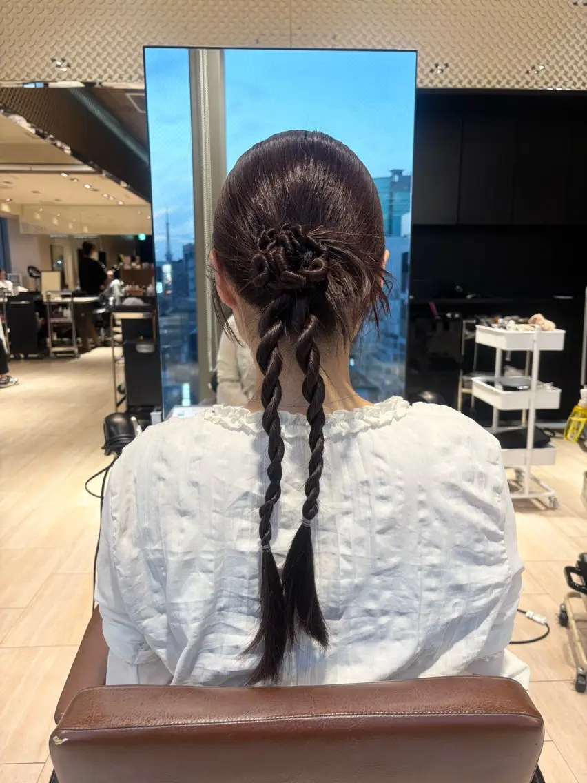 🌷かわいいヘアセットメニュー🌷⚠️カチモリアレンジのみの写真