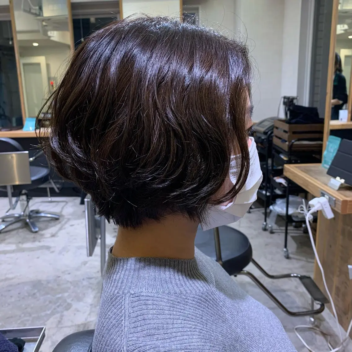 ショート パーマ カット パーマ ノグチ ナツコのヘアスタイル