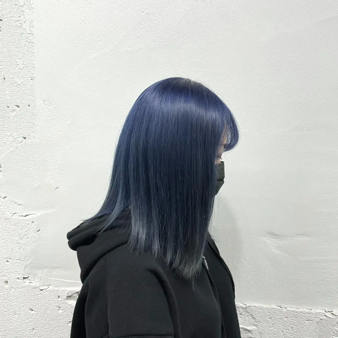 ミディアム カラー シールエクステ バレイヤージュ ミストバング ブルーカラー ダブルカラー 🧡艶髪/エクステ 🫧🧡YUKI❄️のヘアスタイル
