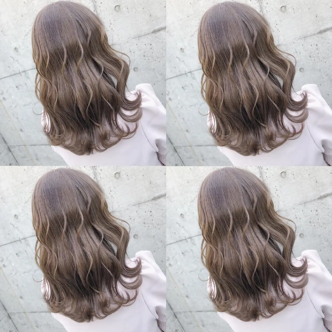 ロング カラー ヘアアレンジ メンズ キッズ ヘアカラー 💟Chloe原宿店 🩶ハイトーンのヘアスタイル
