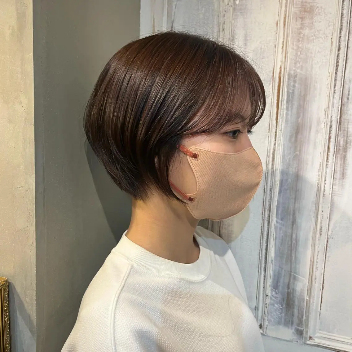 ショート カラー カット むらたねね🌻 艶髪🫧韓国ヘアのヘアスタイル