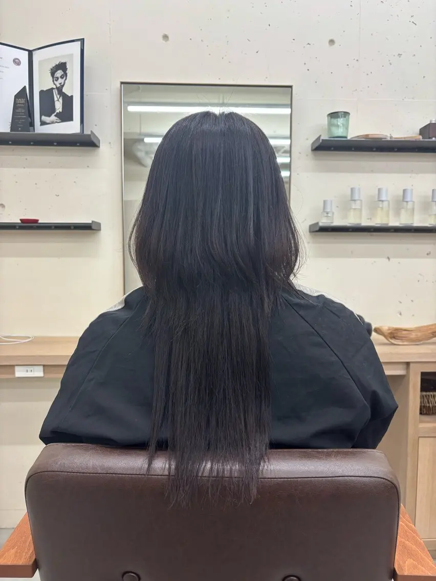 セミロング 山内 花姫のヘアスタイル