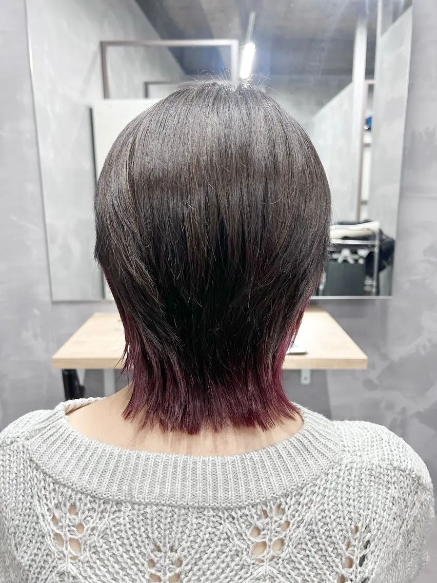 ショート カラー アクアカラー バレイヤージュ ブリーチ ケアブリーチ ケアカラー ヘアカラー トリートメント newi赤羽 ✂️KEN✂️のヘアスタイル