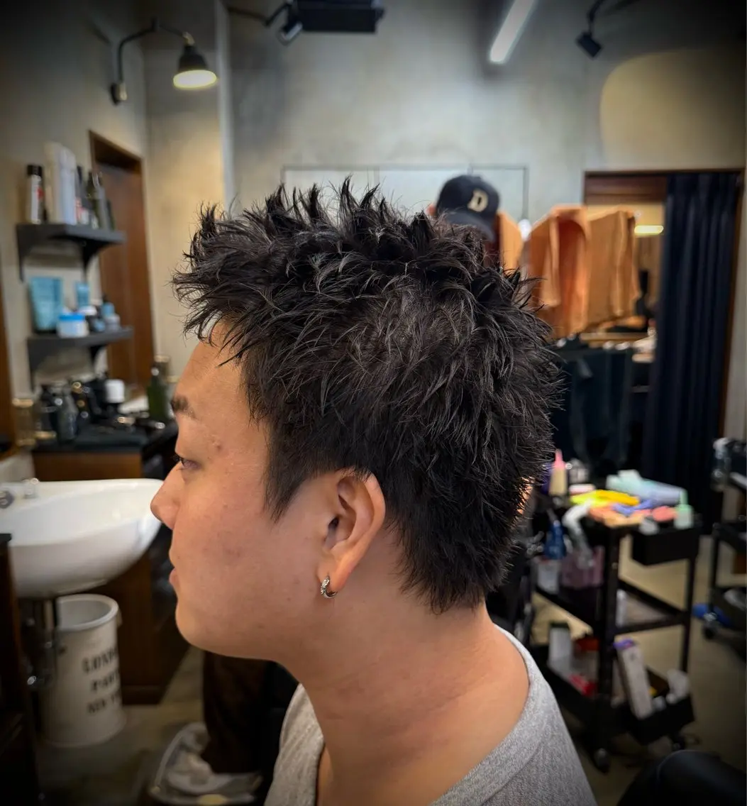 ショート メンズ スパイキーショート ショートヘア 坂本 虹昂のヘアスタイル