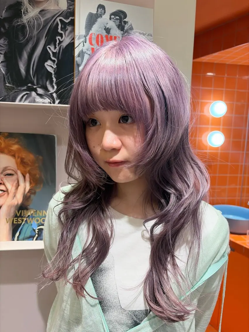 ロング カラー ヘアカラー ブリーチ×透明感 カラー/楓梨🎀のヘアスタイル