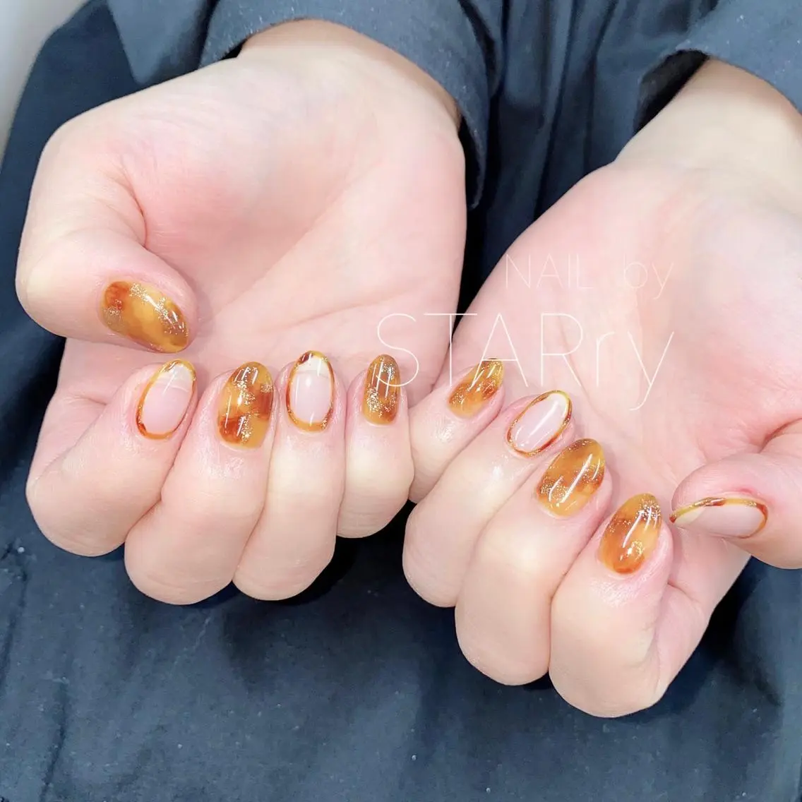 ネイル アートネイル ジェルネイル ニュアンスネイル パラジェル シンプルネイル NAIL by STARry 川口のネイルデザイン