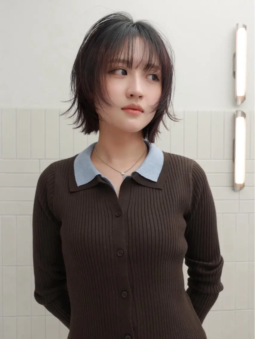 ボブカット🤎の写真