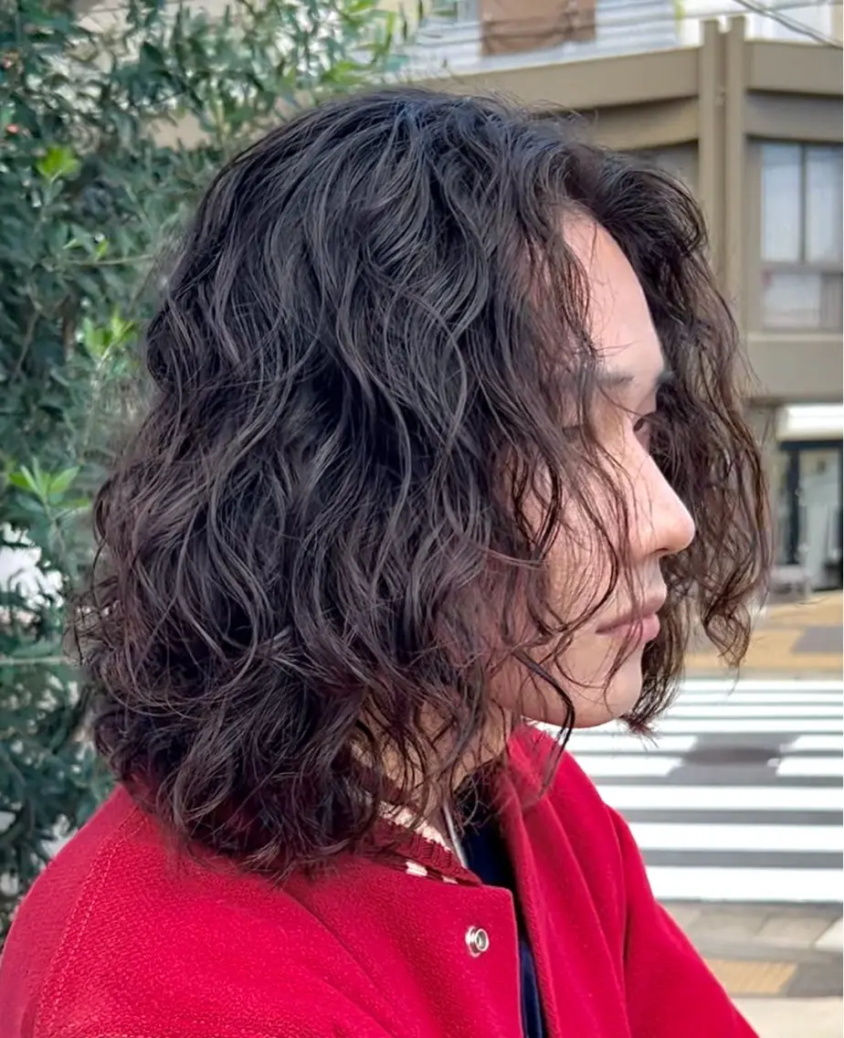 セミロング パーマ メンズ メンズパーマ職人 加藤 弘貴のヘアスタイル