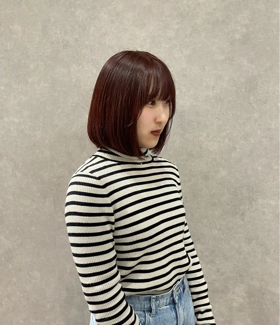 [minimo限定価格✨]カット+艶感たっぷりワンカラー(N.カラー)  コテorアイロン仕上げの写真