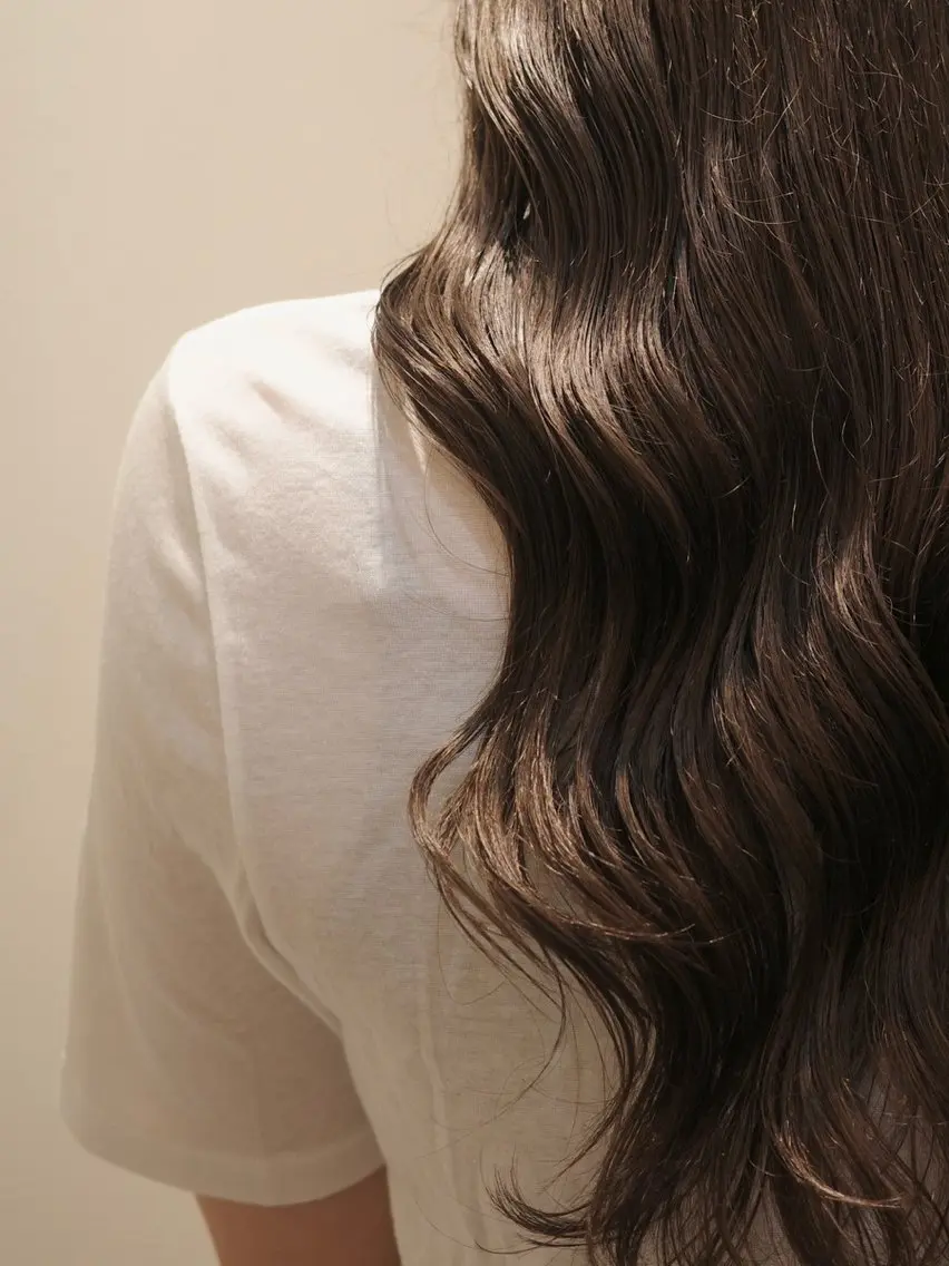 ロング ヘアカラー トリートメント miyu/ヘアセット ブリーチモデル募集中のヘアスタイル