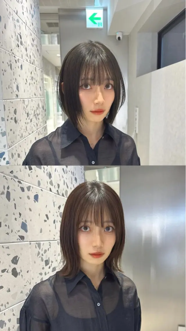 ショート カラー グレージュ オリーブグレージュ オリーブグレー レイヤーカット カット ヘアカラー トリートメント 矢野 晃平のヘアスタイル