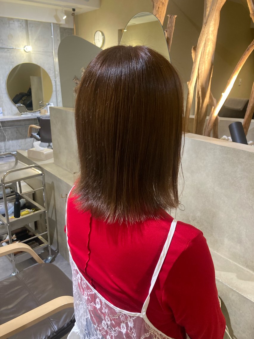 ミディアム カラー ベージュカラー ブラウンカラー ヘアカラー 阪急伊丹/ ホノカ🎐꙳⋆のヘアスタイル