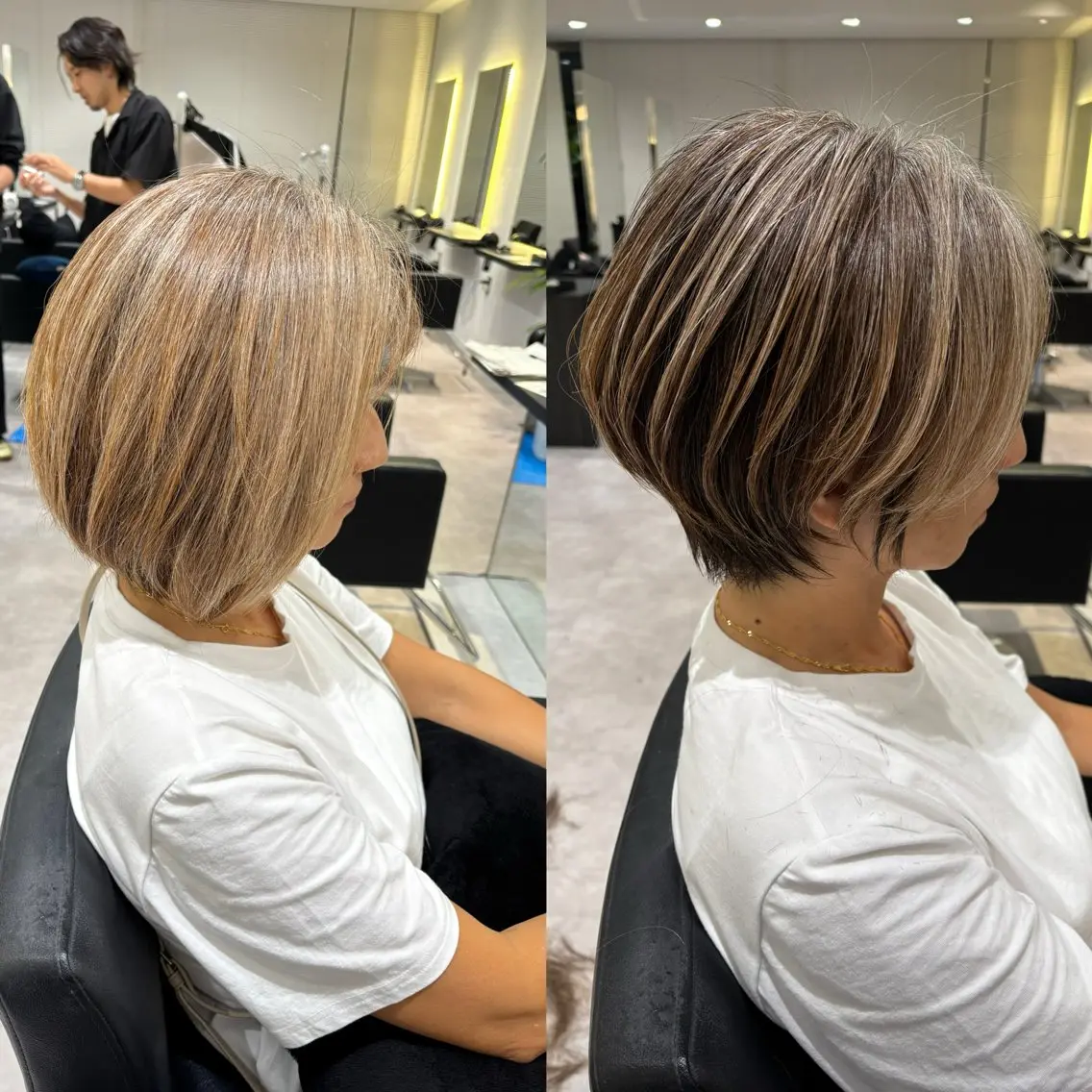 ショート 透明感カラー🌿‬ 似合わせ特化/‬荒砂のヘアスタイル