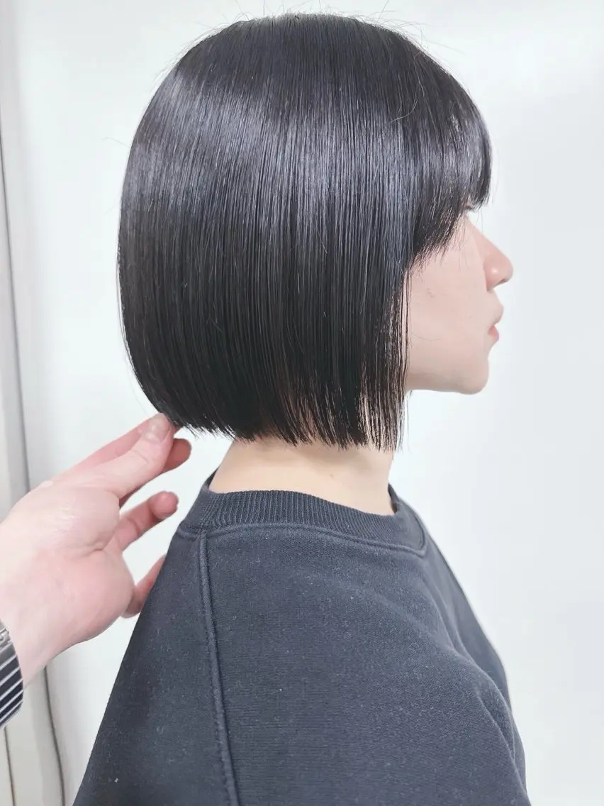 ショート カット ボブ/ゆるふわ ボブパーマ/とういのヘアスタイル