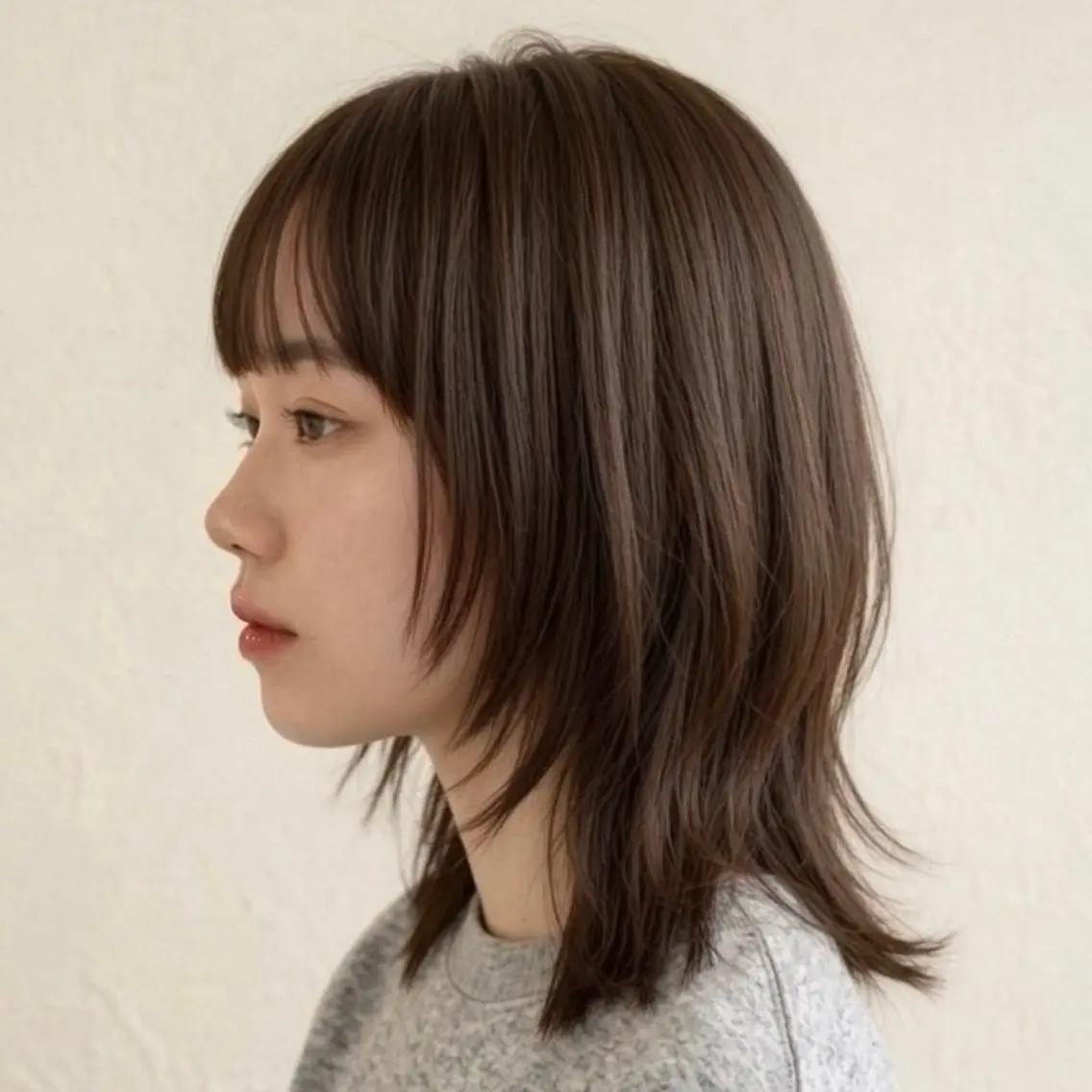 ミディアム ウルフカット Suzu🪽 大宮美容室のヘアスタイル