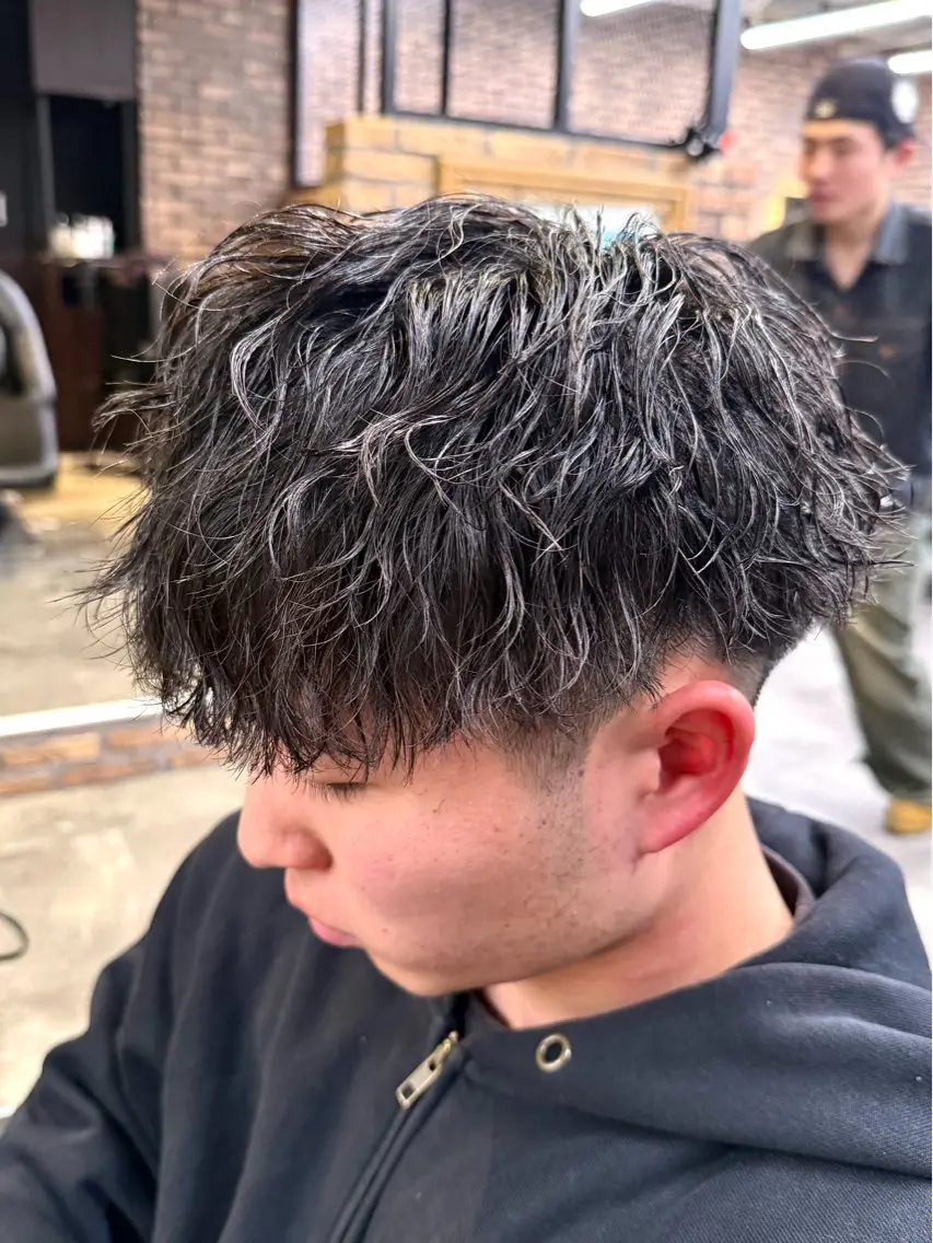 ショート カラー パーマ ヘアアレンジ メンズ キッズ 🔷横浜1のパーマ 職人🔷将太郎のヘアスタイル
