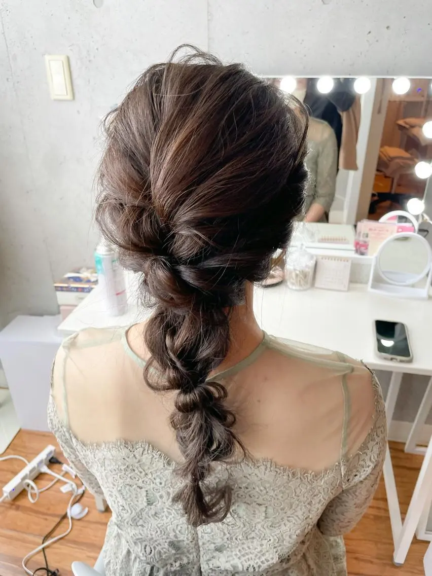 【女性限定】アレンジヘアセット3,000／結婚式のお呼ばれ、ライブ、卒入学式、デートなど特別な日のお手伝い✨の写真