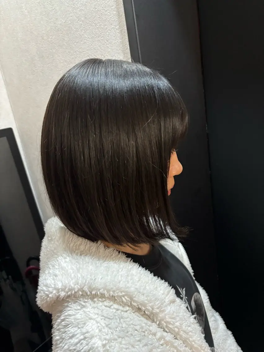 ミディアム ボブ エクステ/ハイトーン /ミサキのヘアスタイル
