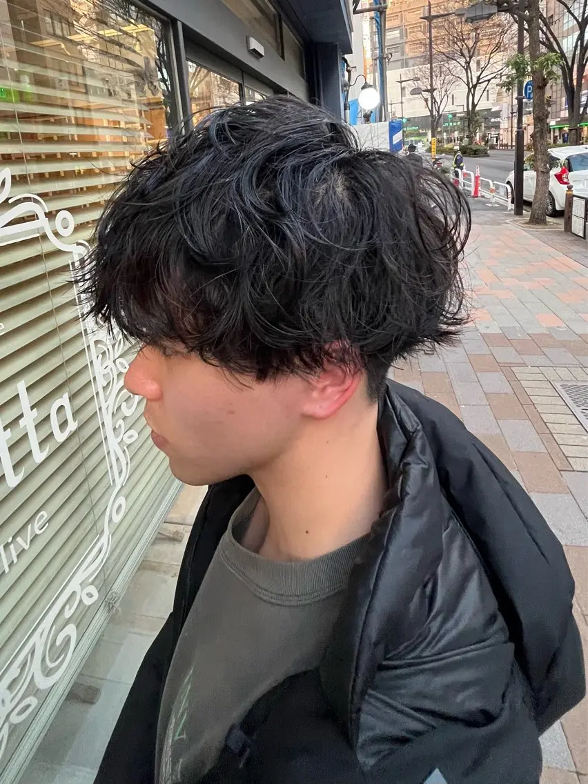 ショート メンズ カット パーマ ヤシロケンタ メンズ特化のヘアスタイル