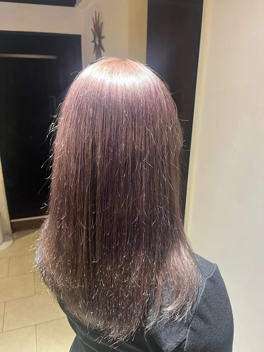 セミロング カラー Aina🩶 レディースカット🩶のヘアスタイル