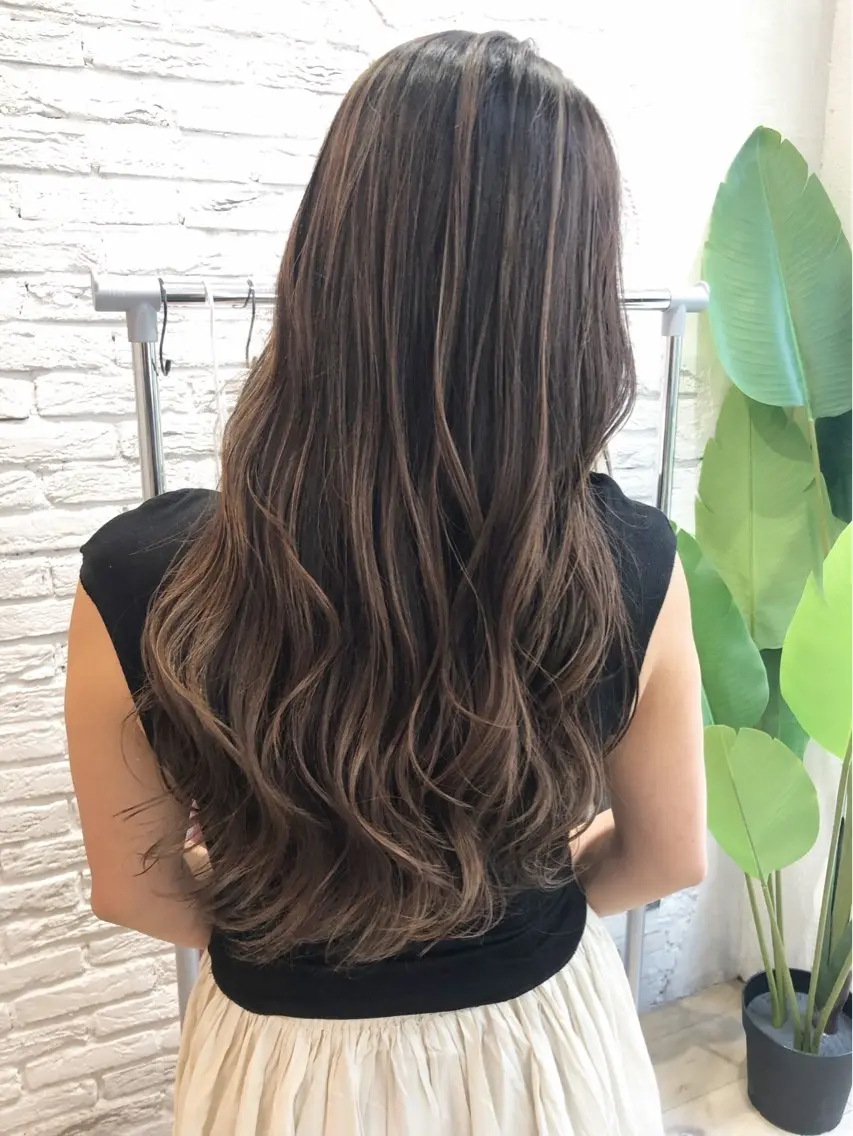 ロング ヘアカラー トリートメント Noe心斎橋 堀田 朋宏のヘアスタイル