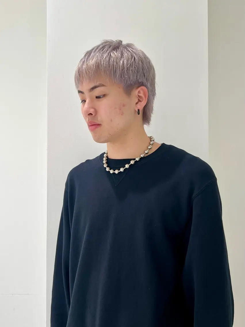 ショート カラー メンズ メンズブリーチ メンズハイトーン ブリーチ ブロンド ハイトーンカラー BOB men's KIRAのヘアスタイル