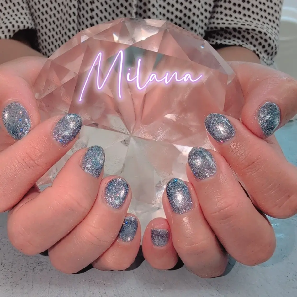 ネイル マグネットネイル ワンカラーネイル ハンドネイル Milana 川瀬のネイルデザイン